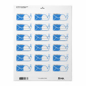 Envoyer un e-mail à (PDT) Étiquette (Feuille entière)