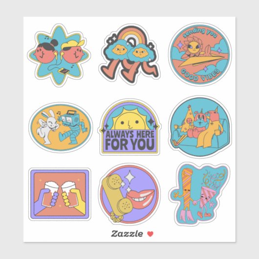 Envoyer un pack Good Vibes Sticker (Feuille)
