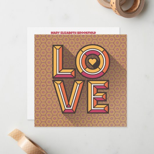 Envoyer une carte de note d'amour à Marigold (Devant/Arrière en situation)