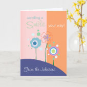 Envoyer une carte de voeux Smile (Fleur jaune)