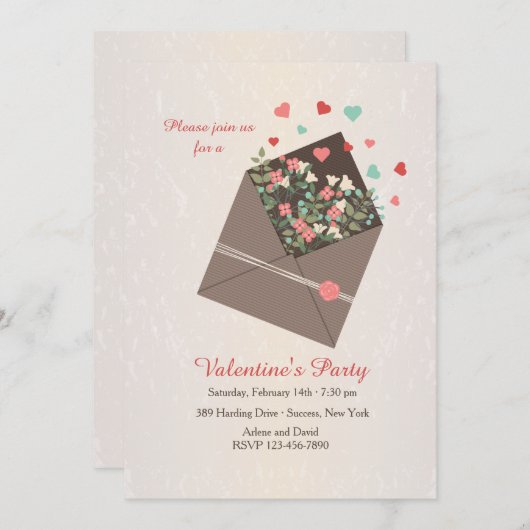 Envoyer une invitation d'amour (Devant / Derrière)