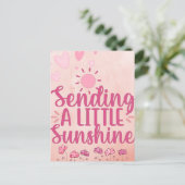 Envoyer une petite carte Sunshine Post (Debout devant)