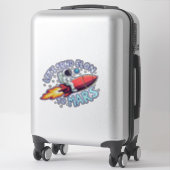 Envoyez Elon sur Mars Sticker pour les bagages etc (Sur valise)