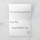 Envoyez la carte de jour de mères avec la (Intérieur)