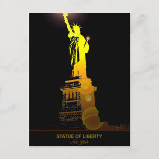 Envoyez la Liberté : Carte postale de la Statue de