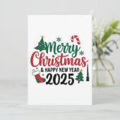 Envoyez un Sourire pour 2025 : Carte de vœux pour  (Debout devant)