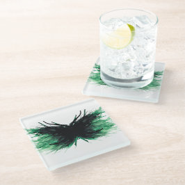 Envy Abstract 7 Deadly Sins Alcohol Ink Art Glazen Onderzetter