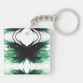 Envy Abstract 7 Deadly Sins Alcohol Ink Art Sleutelhanger