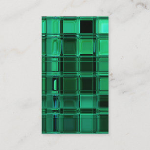 Envy Green Pattern Mosaic Tile Art Visitekaartje