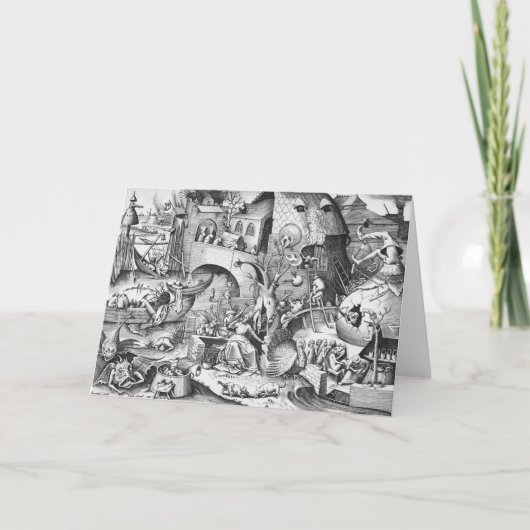 Envy (Invidia), de zeven hoofdzonden Kaart (Voorkant)