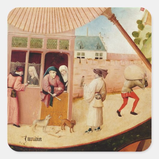 Envy Vierkante Sticker (Voorkant)