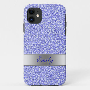 Enwreed blauw diamant Kijk glitter Patter iPhone 11 Hoesje
