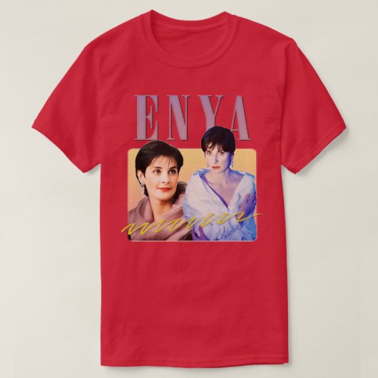 Enya 90s esthetisch t-shirt (Design voorkant)