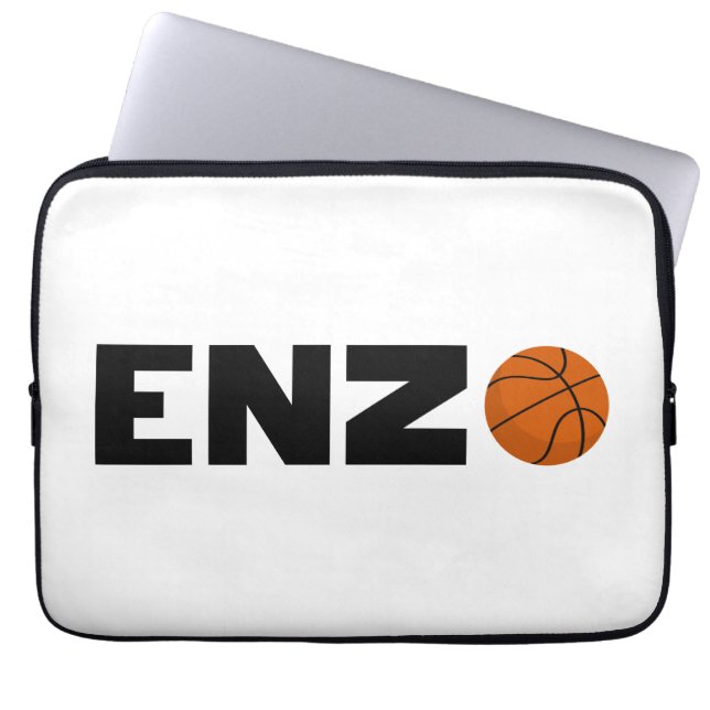 Enzo Basketball Laptop Sleeve (Voorkant)