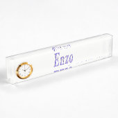 Enzo,_Name,_Logo, Plaque De Nom Du Bureau Avec Hor