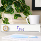 Enzo,_Name,_Logo, Plaque De Nom Du Bureau Avec Hor