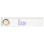 Enzo,_Name,_Logo, Plaque De Nom Du Bureau Avec Hor (Devant)