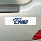 Enzo Nom bleu Autoaufkleber Sticker (En voiture)