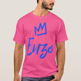 Enzo the King Blue Crown & Name of MenEn T-shirt