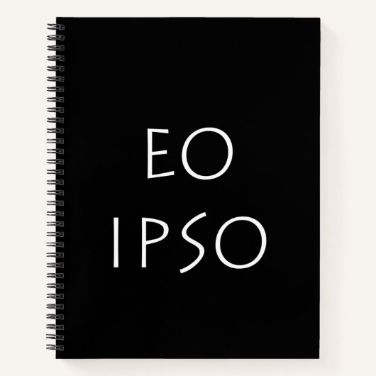 Eo Ipso Notitieboek (Voorkant)