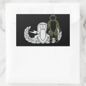 EOD Bomb Suit Rechthoekige Sticker (Tas)