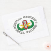 EoD Hoger in kleur ISTF Rechthoekige Sticker (Envelop)