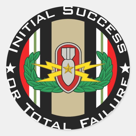 EOD Hoger in kleur OIF ISoTF Ronde Sticker (Voorkant)