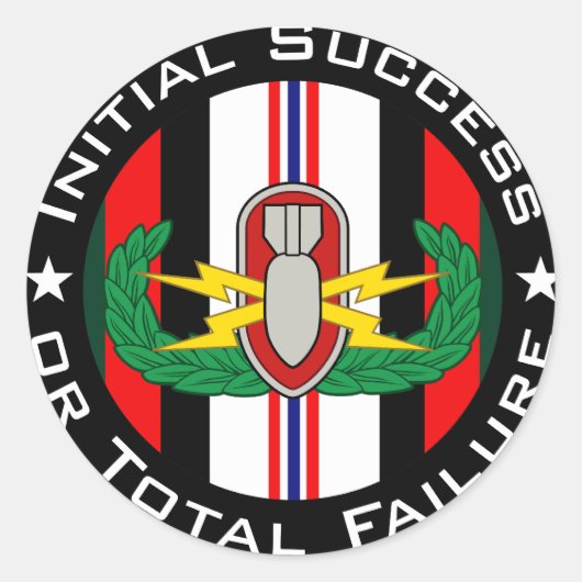 EOD in kleur OEF ISoTF Ronde Sticker (Voorkant)