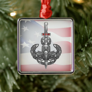 EOD Irak Veteran Metalen Ornament