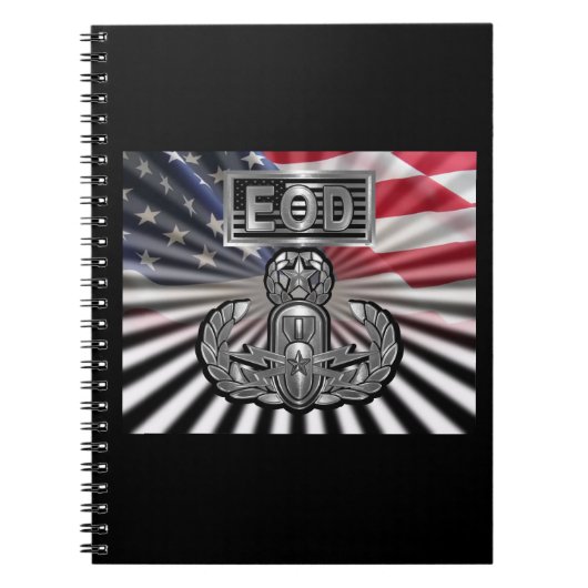 “EOD Master Blaster” Herdenkingsgeschenk Notitieboek (Voorkant)