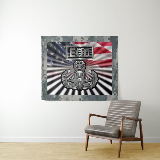 “EOD Master Blaster” Herdenkingsgeschenk Wandkleed (In Situ (horizontaal))