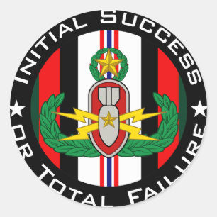 EOD Master in kleur OEF ISoTF Ronde Sticker
