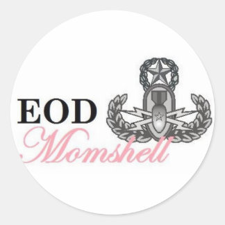 EOD Master Momshell Ronde Sticker