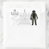 EOD Memorial Bomb Suit Rechthoekige Sticker (Tas)