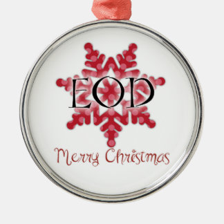EOD Merry Kerstry Metalen Ornament