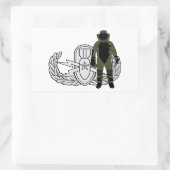 EOD Senior Bomb Suit Rechthoekige Sticker (Tas)