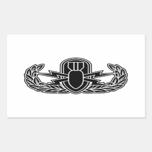 EOD stencil Rechthoekige Sticker
