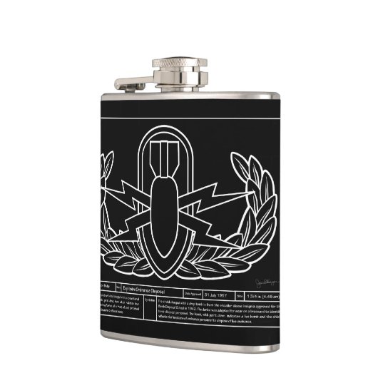 EOD Technical Drawing white Heupfles (Links)