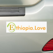 EOR Ethiopia Love Bumpersticker (Op auto)