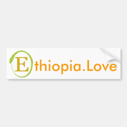 EOR Ethiopia Love Bumpersticker (Voorkant)