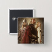 Eowyn en Theoden Vierkante Button 5,1 Cm (Voorkant /achterkant)