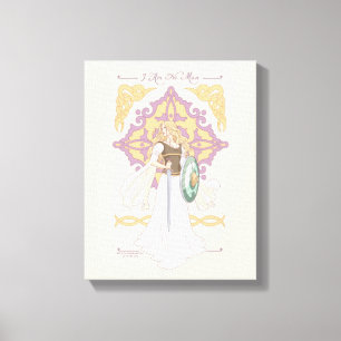 Éowyn "Ik Ben Geen Man" Gevechtsklaar Grafisch Canvas Afdruk