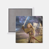 Eowyn Raises Sword Magneet (Voorkant / Achterkant)