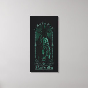 Éowyn Vs SAURON™ "Ik ben geen man" Rohan Grafisch Canvas Afdruk