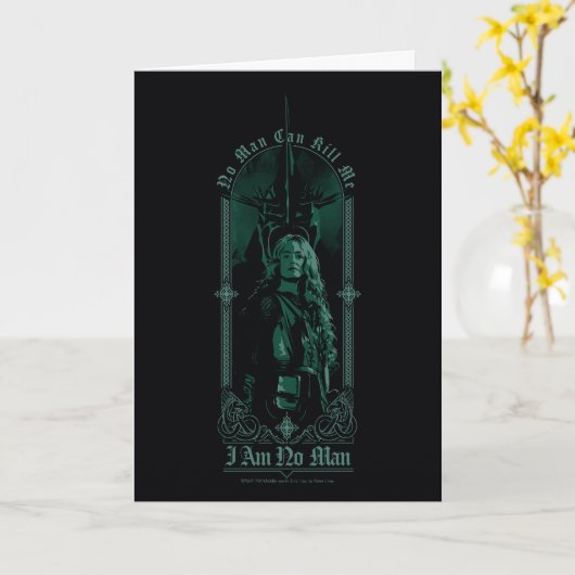 Éowyn vs SAURON™ "Ik ben geen Man" Rohan Graphic Kaart (Gele Bloem)