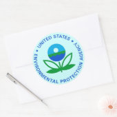 EPA ENVIRONMENTAL PROTECTION AGENCY RONDE STICKER (Envelop)