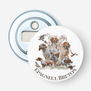 Epagneul Breton, Brittany Spaniel Button Flesopener