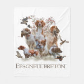 Epagneul Breton, Brittany Spaniel Fleece Deken (Voorkant)