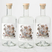 Epagneul Breton, Brittany Spaniel Likeurfles Etiket (Flessen)