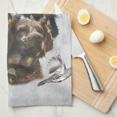 Epagneul Breton, Brittany Spaniel Theedoek (Quarter Fold)